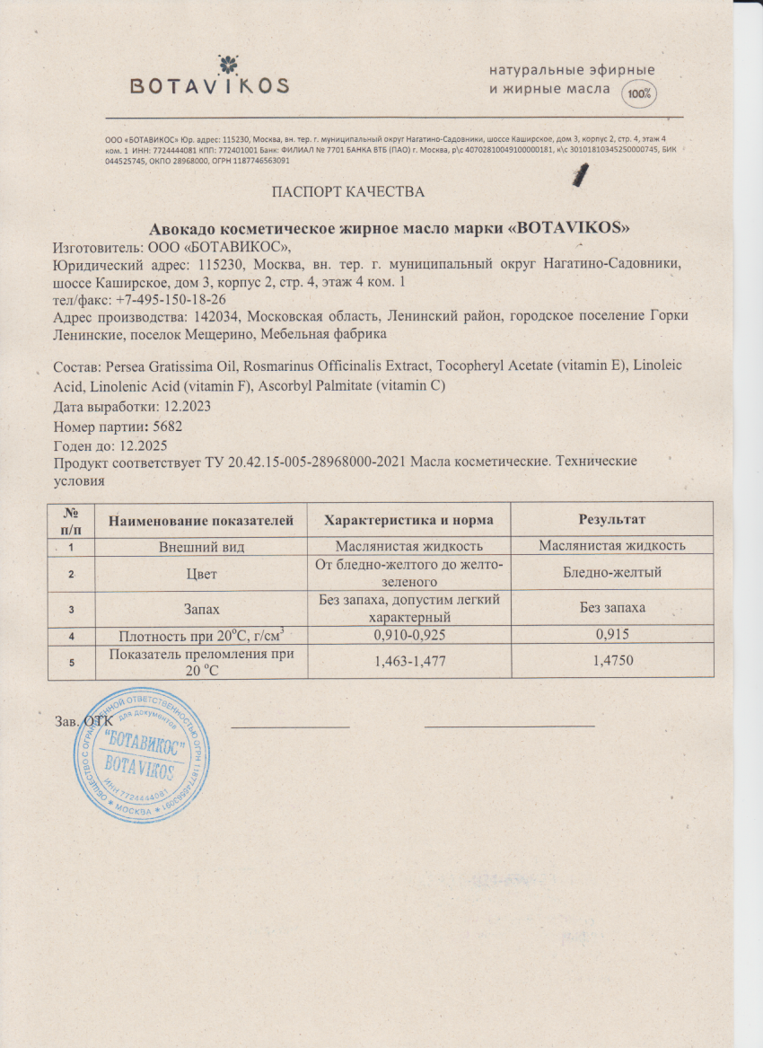 Паспорт №122023